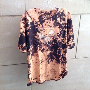 Tie Dyed Chanel T-Shirt, "In the Event of an Emergency" Public Notice (L-XL)